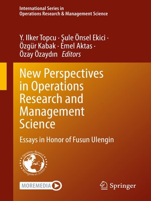 cover image of New Perspectives in Operations Research and Management Science
